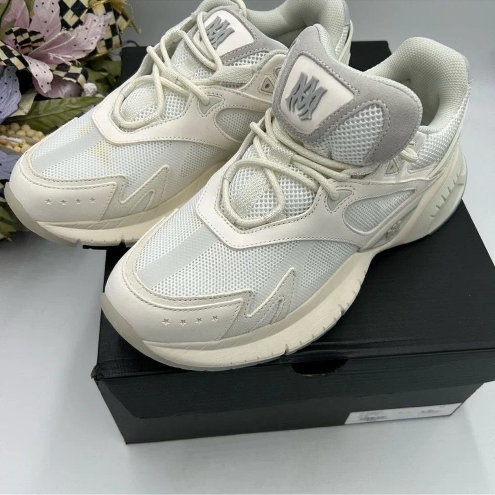 Men’s Gucci Amiri leather/mesh sneakers size 11